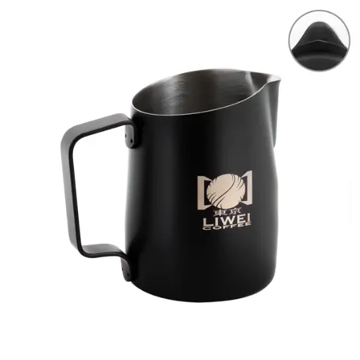 [HC7106BK- Liwei] WPM #06 Round Spout Milk Pitcher - LIWEI